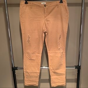 BKE Molly Destructed Chino Pant - Size 32